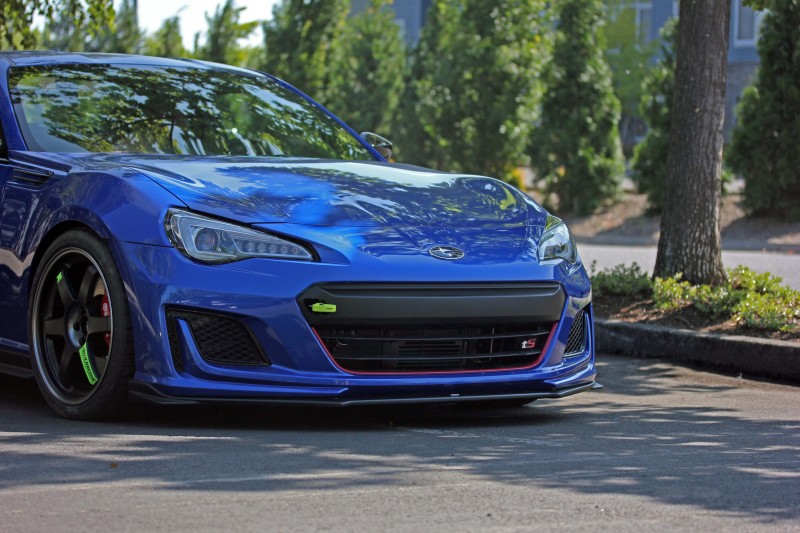 Subaru WRX STI Tow Hook Kit - Front - Perrin Performance - Neon Yellow - `18-`21